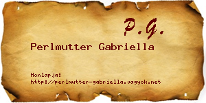 Perlmutter Gabriella névjegykártya